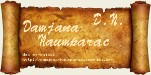 Damjana Naumparac vizit kartica